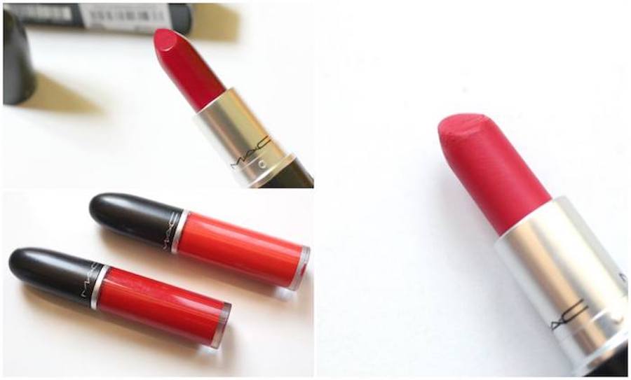 Red lipsticks from MAC