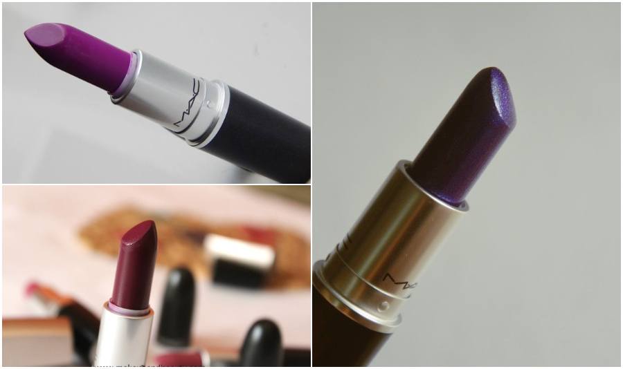 MAC purple lipsticks