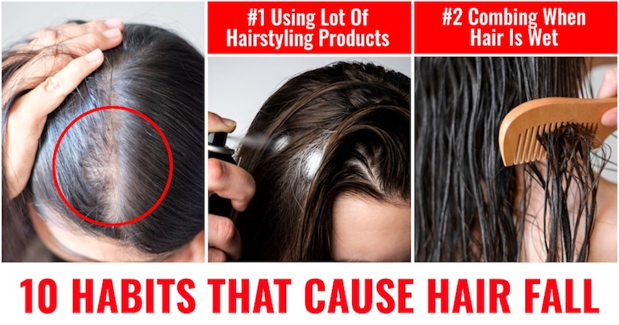 Habits that Lead to Hair Fall