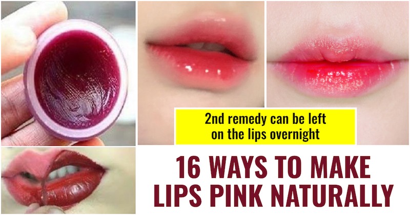 Pink lips naturally