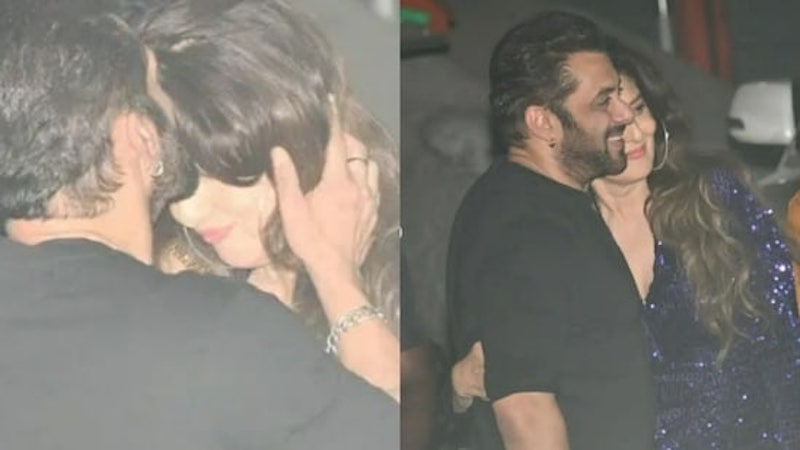 Salman Khan Kisses Ex on Forehead
