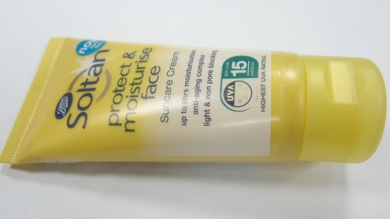 Boots Soltan Protect and Moisturise Face Cream SPF 15 Review Tube Two